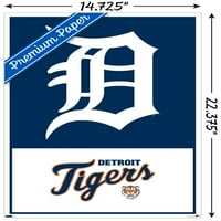 Детроит Тигерс - Постер за лого wallид, 14.725 22.375