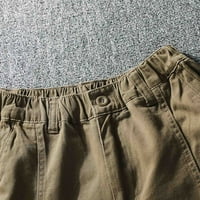 Обични Лабави Мажи Корејски Панталони Машки Мода Обичен Мулти Џебен Патент Тока Машки Товарни Панталони Панталони За Алатки