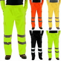 Мажи На Отворено-Комбинезони Рефлектирачки Работни Ленти Безбедносни Еластични Панталони За Половината