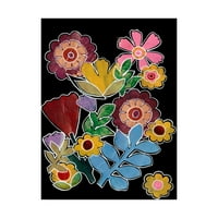 Трговска марка ликовна уметност „слоевит цветни јас“ платно уметност од Регина Мур