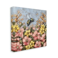 Sulpell Bumblebee летна градина ливада животни и инсекти Галерија за сликање завиткано платно печатење wallидна уметност