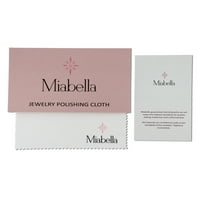 Miabella Women 2- Carat T.G.W. Гарнет Карат Т.В. Дијамант 10kt розово злато октагон прстен