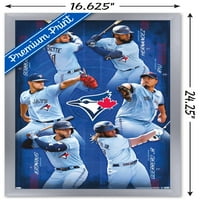 Торонто Блу ​​aysејс - Постери за тим на тимот, 14.725 22.375 Рамка