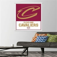 Кливленд Кавалиерс-Лого Ѕид Постер Со Магнетна Рамка, 22.375 34