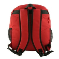 -Cliffs Класичен голем лесен издржлив ранец за студенти во случај црвен, унисекс