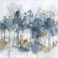 Есенско индиго, галерија завиткана од платно wallидна уметност од Пи Креативно