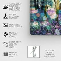 Авенија на пистата Авенија Природа и пејзаж wallидни уметности Платно ги отпечати „Лаванда утрински“ шумски пејзажи - виолетова,