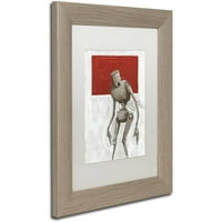 Трговска марка ликовна уметност „мрачна“ платно уметност од Крег Снодграс, бел мат, рамка од бреза