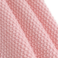 Единствени поволни цени памучен плетен кревет троседот фрли ќебето розово 30 40