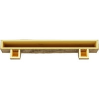 Ekena Millwork 8 H 10 D 72 W Rough Sawn Fau Wood Camplace Mantel комплет со Ashford Corbels, природен бор, природен бор