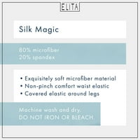 Елита женски „свилена магија“ микрофибер со целосна гаќичка со високи исечени
