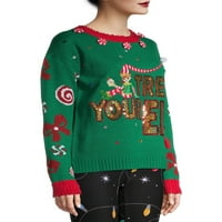Време на одмор женски Божиќен џемпер