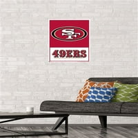 Сан Франциско 49ерс - Лого Ѕид Постер, 14.725 22.375