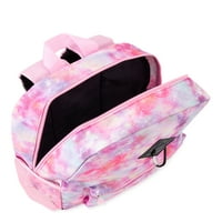 ACC девојки розов галаксиски ранец со торба за ручек со 6 парчиња сет