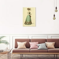 Wynwood Studio Fashion and Glam Trational Canvas Art - Womanена од средината на деветнаесеттиот век во фустан, wallидна уметност