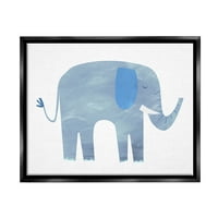 Студела индустрија слон диви животни облик на животински облик графички уметност џет црно лебдечки платно печатење wallидна
