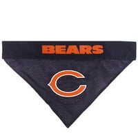 Миленичиња прва NFL Chicago Bears Bandana - лиценцирана, реверзибилна миленичиња бандана - еднострана бандана