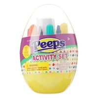 Peeps сет на активност на велигденско јајце, вклучува налепници, маркери, креони